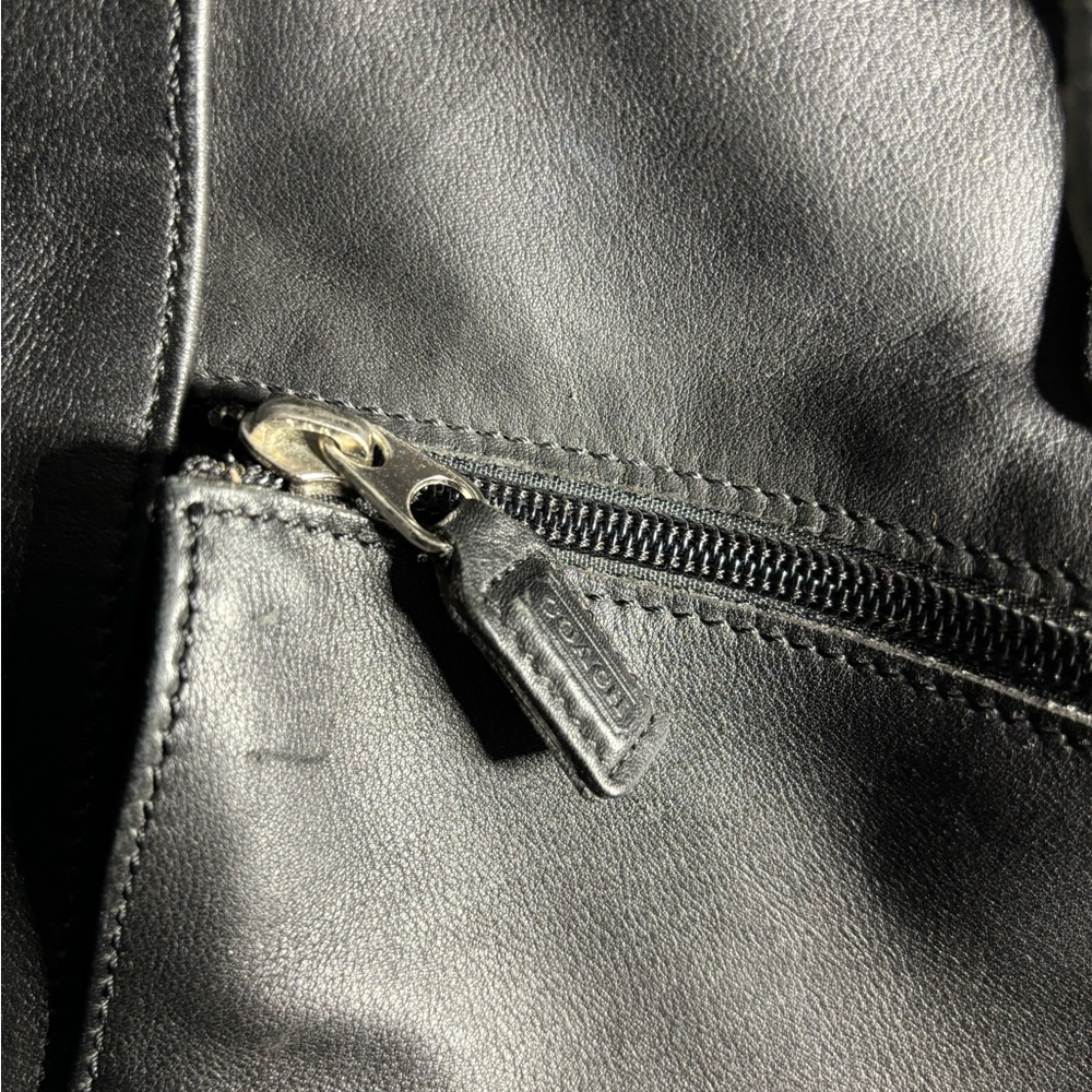 Coach Vintage Bag Unisex Leather Backpack Rucksack Book Bag Black 0529 XL - Picture 5 of 7